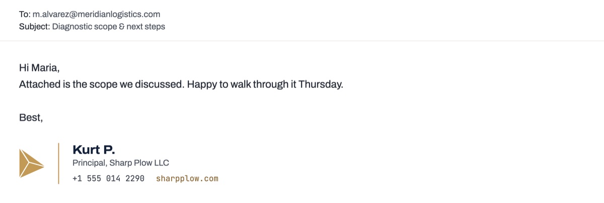 Email signature